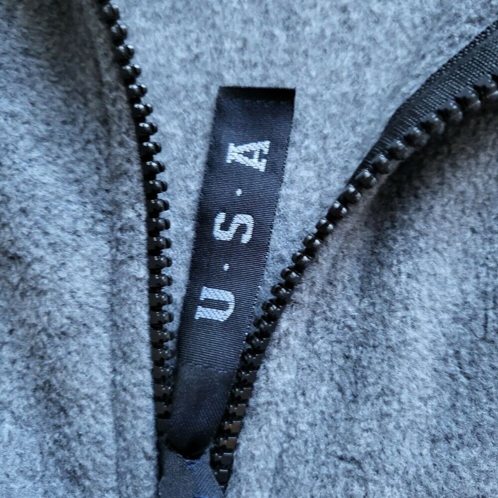 USA Olympics Vtg Gray Fleece Vest Zip Sleeveless Jacket Sportswear Sz M/L - Picture 7 of 11